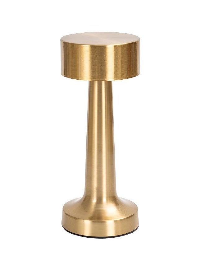 Portable LED Table Lamp Gold 21x9cm - Image 1